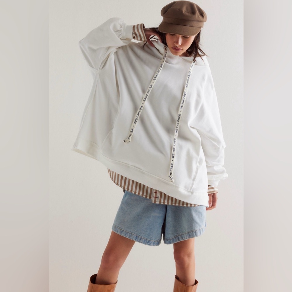 NWT We The Free We Hoodie In Ivory/White